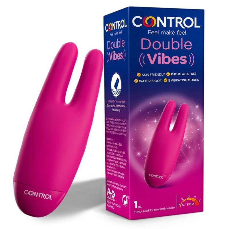 <strong>Stimulateur clitoridien double Control Double Vibes</strong>