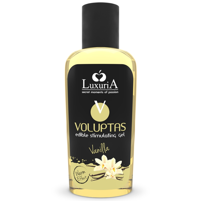Gel de massage comestible vanille chauffant et stimulant