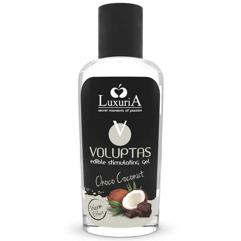 Gel de massage comestible chauffant noix de coco – Voluptas
