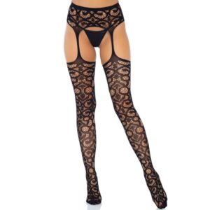 Sublimez votre séduction avec des bas en dentelle avec porte-jarretelles Leg Avenue
