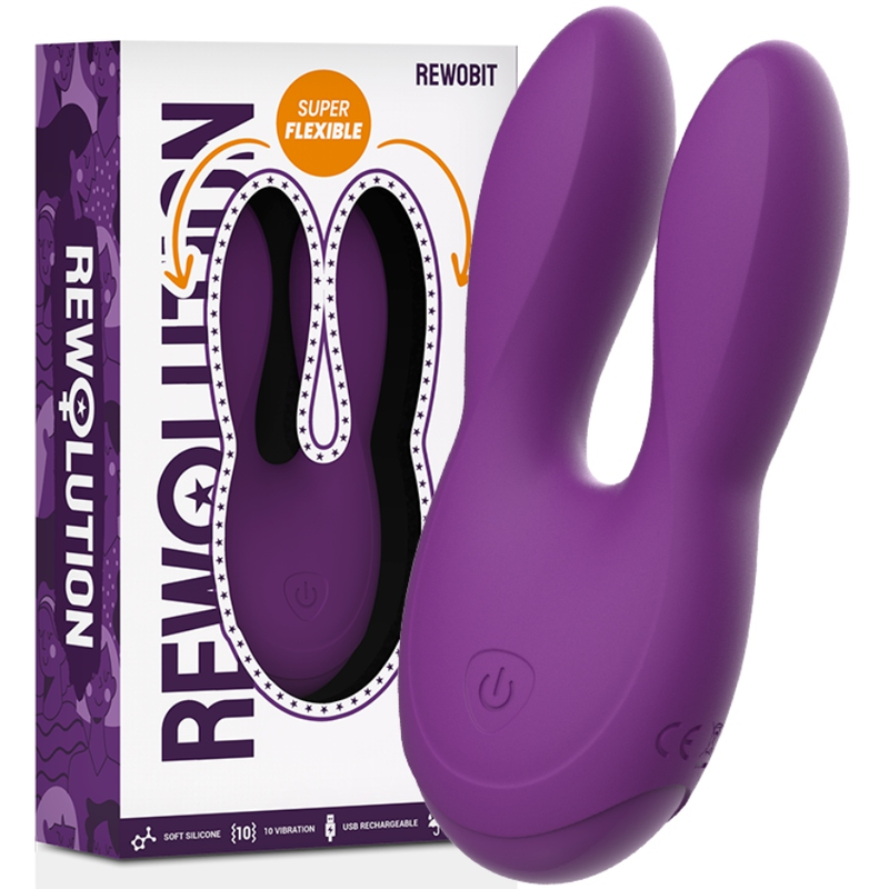 Vibromasseur clitoridien REWOBIT Duet Flex – Plaisir ciblé et liberté totale