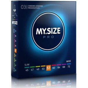 Préservatifs MY.SIZE PRO 57mm – Ultra-sensibilité sur mesure