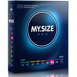 Préservatifs MY.SIZE PRO 64 mm – Ultra-sensibilité et sécurité sur-mesure
