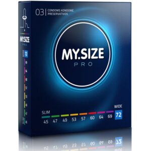 Préservatifs MY.SIZE PRO 72 mm – ultra-sensibilité sur mesure