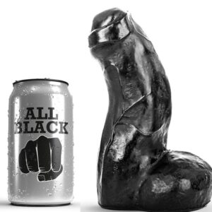 Gode réaliste All Black — Puissant, souple, irrésistible