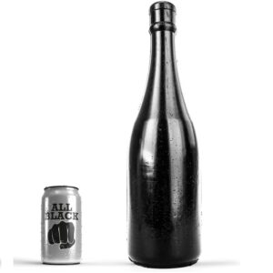 Butt Plug All Black forme bouteille de champagne – Plaisir XXL irrésistible