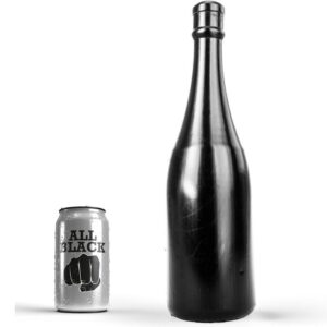 Plug anal All Black bouteille de champagne – Plaisir XXL assuré