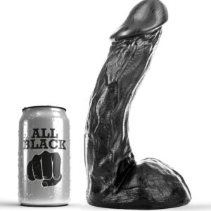 Gode All Black moyen format – Plaisir intense et souple