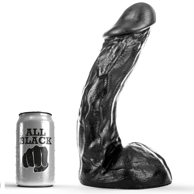 Gode All Black : intensité absolue pour plaisir anal et vaginal