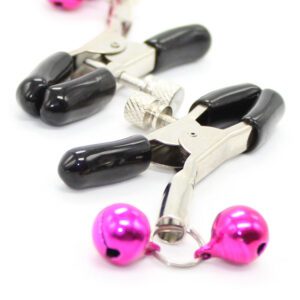 Pinces à tétons cloches fuchsia Ohmama – Accessoire fétiche de plaisir