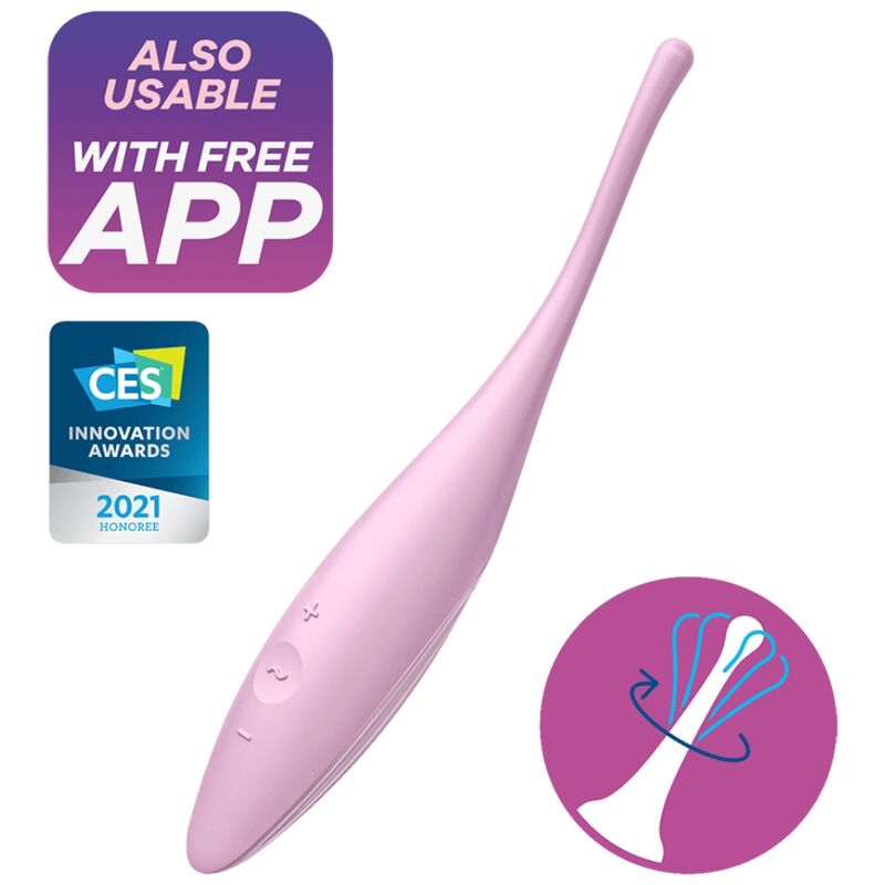 Satisfyer Twirling Joy : vibromasseur précis pour zones érogènes
