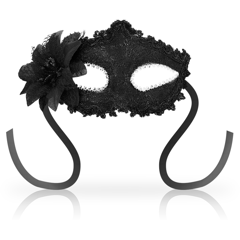 Masque vénitien sexy dentelle noir pour jeux érotiques