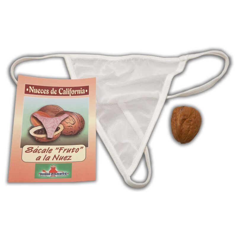 Noix coquines surprise avec string rouge – Cadeau érotique insolite