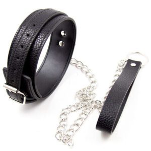 Collier et laisse fétiche motif serpent Ohmama – Accessoire BDSM élégant
