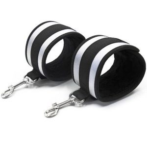 Menottes grises pour les mains en néoprène – Accessoire fétiche Ohmama