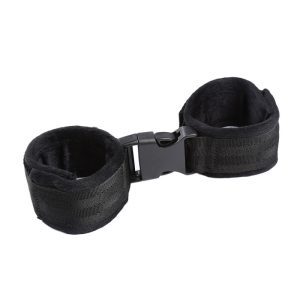 Menottes fétichistes Ohmama en nylon velouté pour jeux BDSM