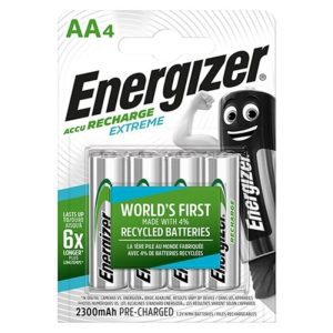 Piles rechargeables AA Energizer : puissance durable et éco-responsable