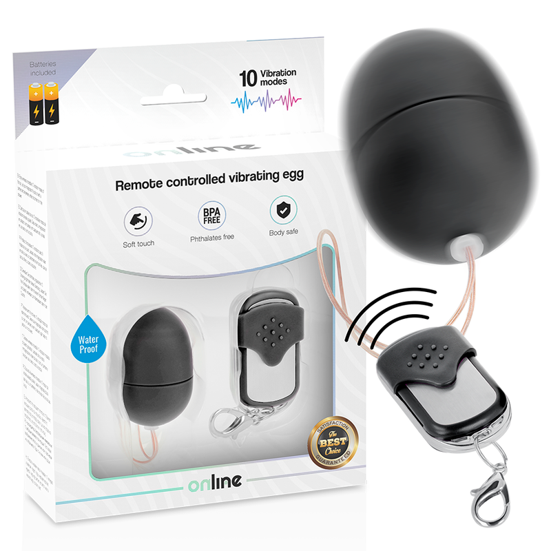 Œuf vibrant avec télécommande pour plaisir discret et complice