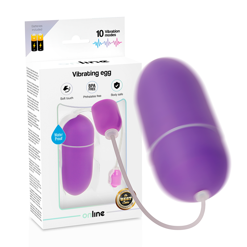 Œuf vibrant 10 modes en silicone doux pour plaisir intime