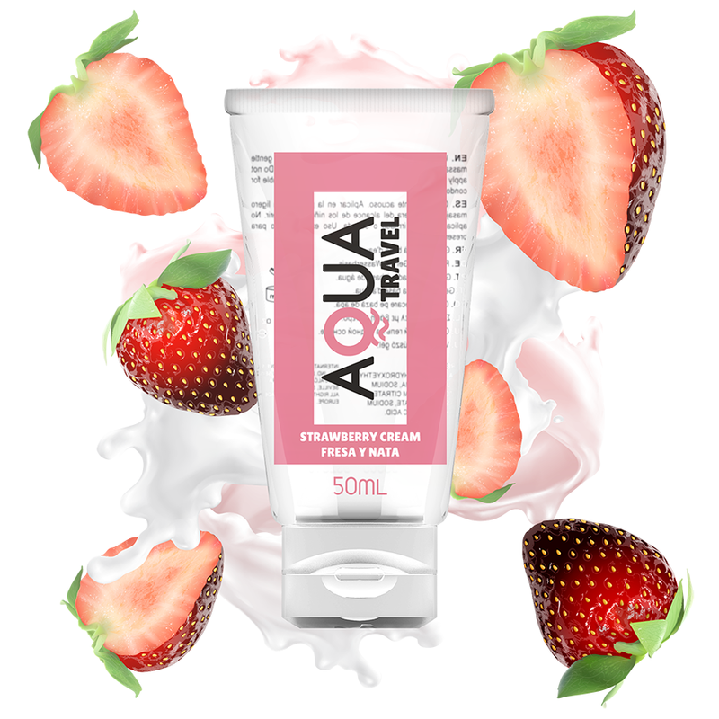 Lubrifiant voyage saveur fraise Aqua Travel – Plaisir nomade