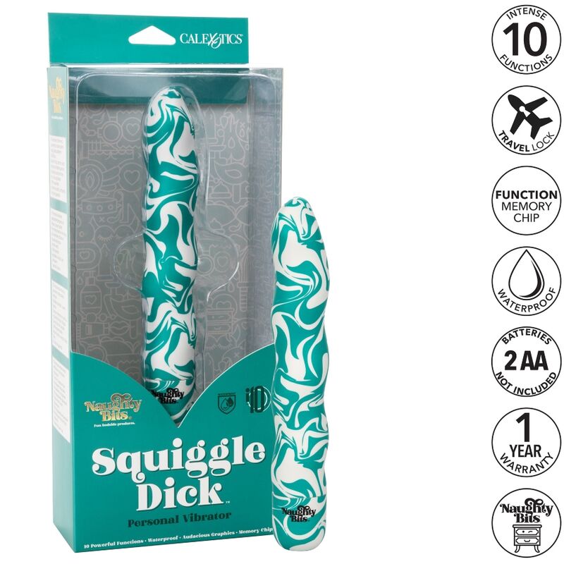 Vibromasseur Sinueux Naughty Bits Squiggle Dick : L’audace vibrante à ton service