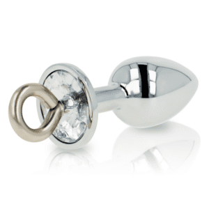 Plug anal en métal avec cristal OHMAMA – Élégance et plaisir intime
