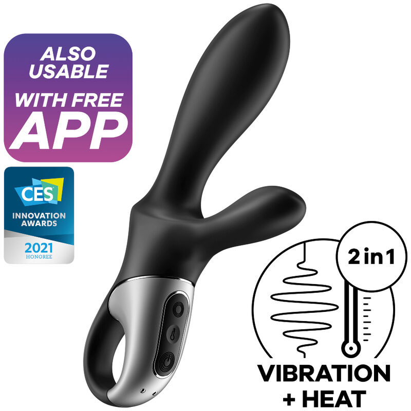 Satisfyer Heat Climax+ Connect : Vibromasseur chauffant pour plaisir absolu
