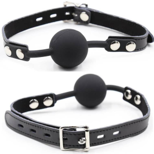 Bâillon-boule silicone avec cadenas Ohmama – pour vos jeux fétichistes en toute élégance
