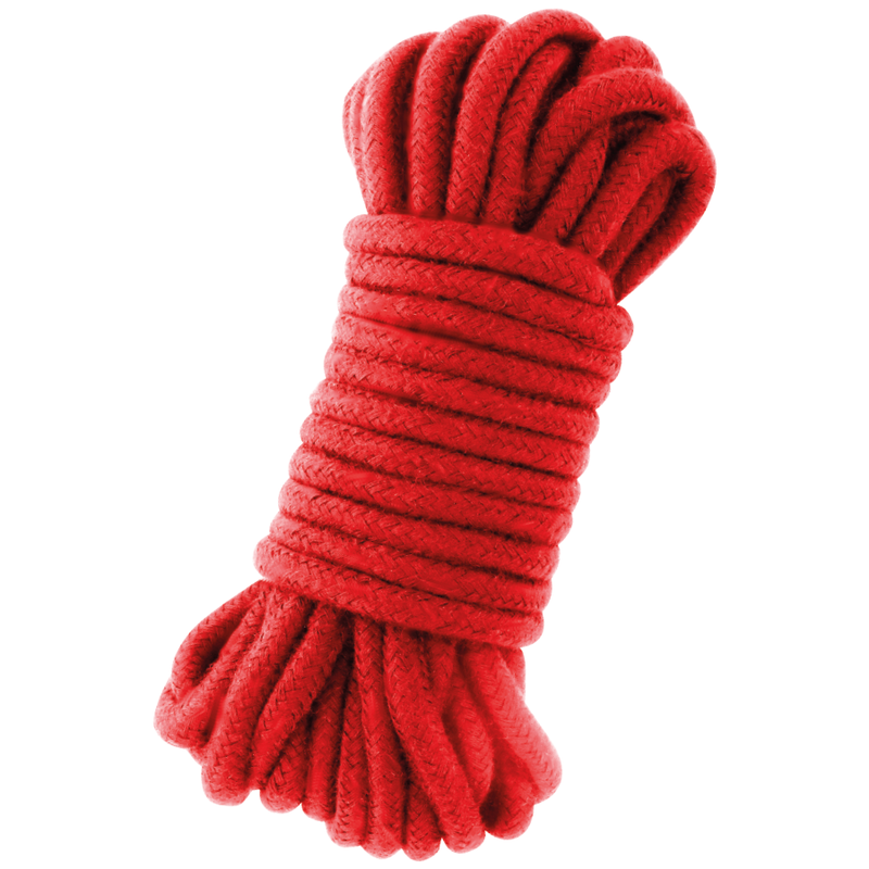 <strong>Corde bondage japonaise</strong> en coton rouge – 5 mètres de plaisir maîtrisé