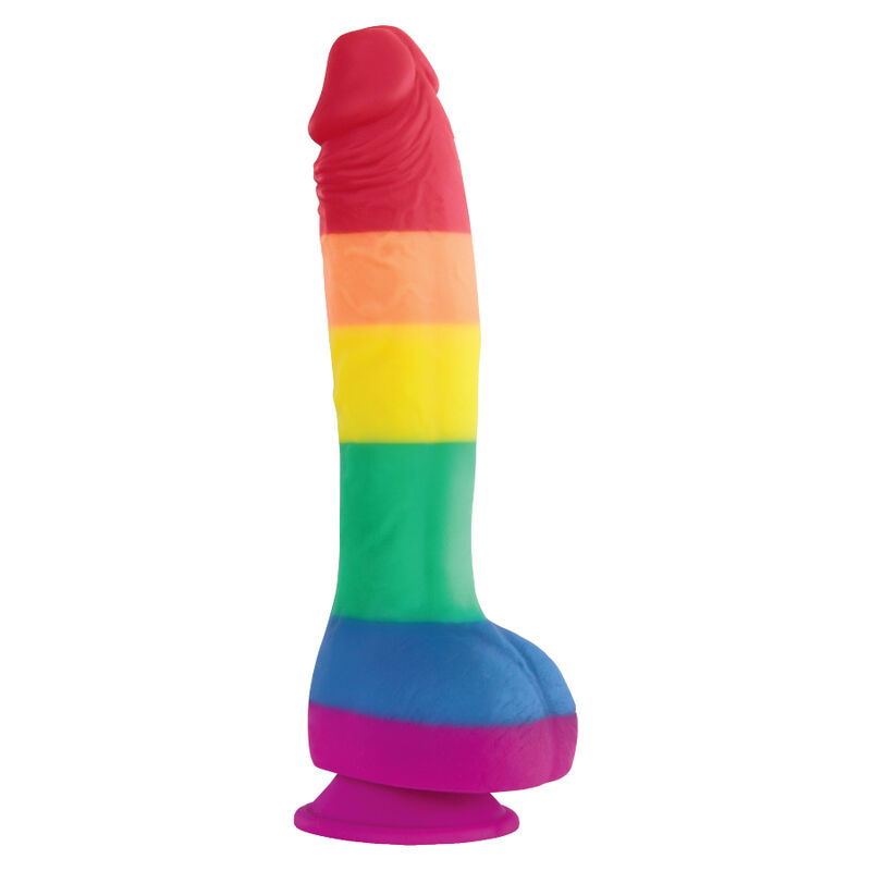 Dildo arc-en-ciel Pride Edition en silicone – NS Novelties