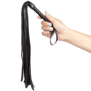 Fouet BDSM en cuir synthétique – Élégance et frissons assurés