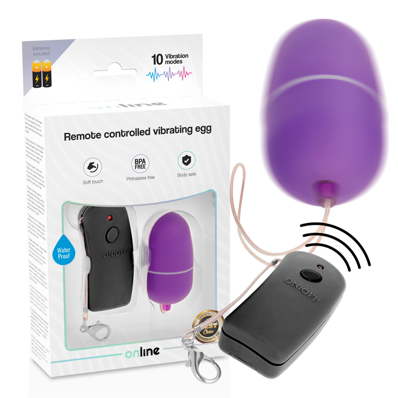 Œuf vibrant télécommandé ONLINE pour couple complice