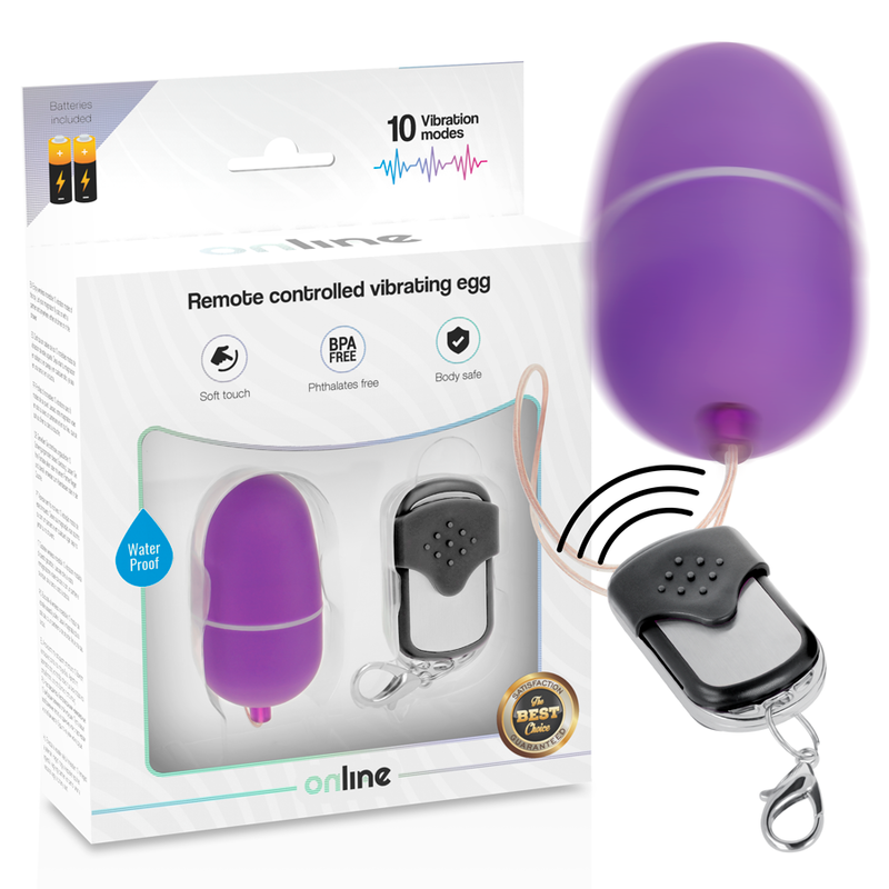 Œuf vibrant télécommandé ONLINE – Plaisir discret et complice