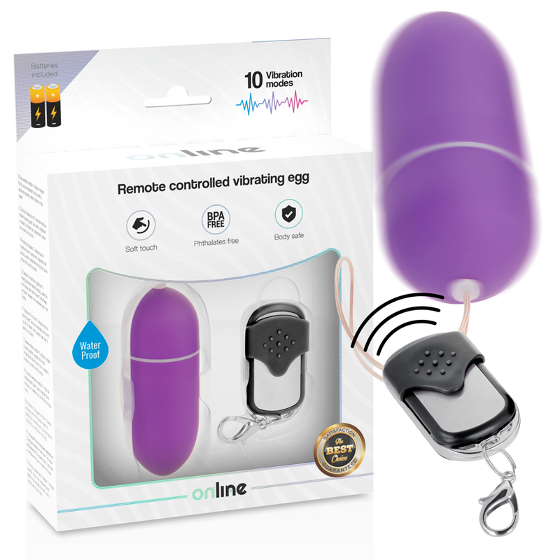 Œuf vibrant télécommandé discret pour jeux en couple