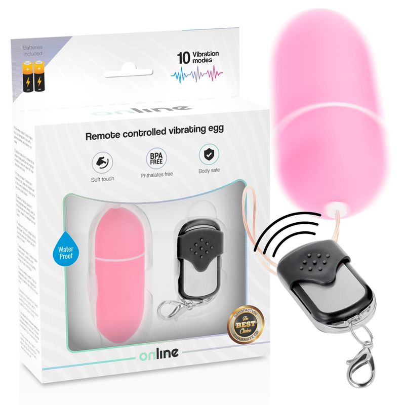 Œuf vibrant télécommandé pour jeux discrets et complices