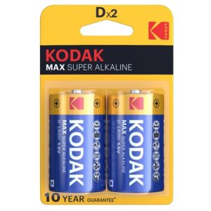 Piles D LR20 alcalines KODAK MAX pour sextoys puissants