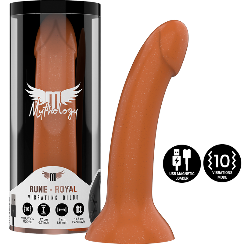 MYTHOLOGY Rune-Royal Fantasy Dildo : délice doré et polyvalence absolue