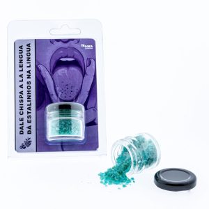 Bonbons pétillants langue saveur framboise bleue – Baisers magiques