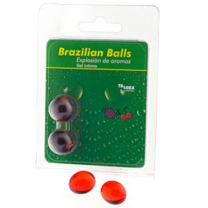 Gel intime boules brésiliennes fraise cerise – plaisir parfumé