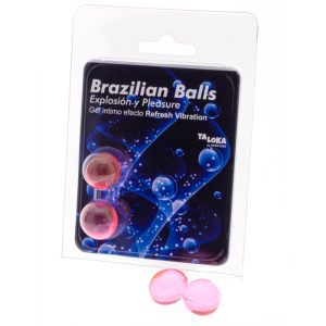 2 Balles brésiliennes gel vibrant rafraîchissant