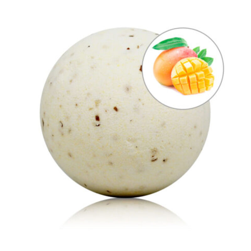 Bombe de bain mangue aux pétales de rose – Évasion sensorielle garantie