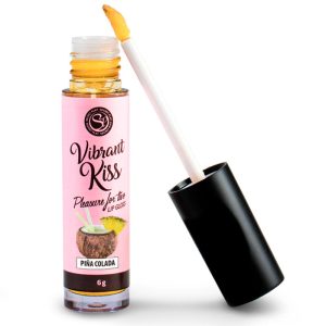 <strong>Brillant à lèvres vibrant comestible</strong> saveur Piña Colada