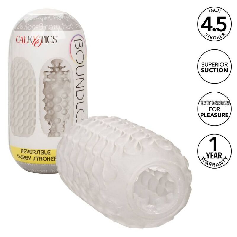 Stroker réversible pour homme – Plaisir texturé et aspiration intense