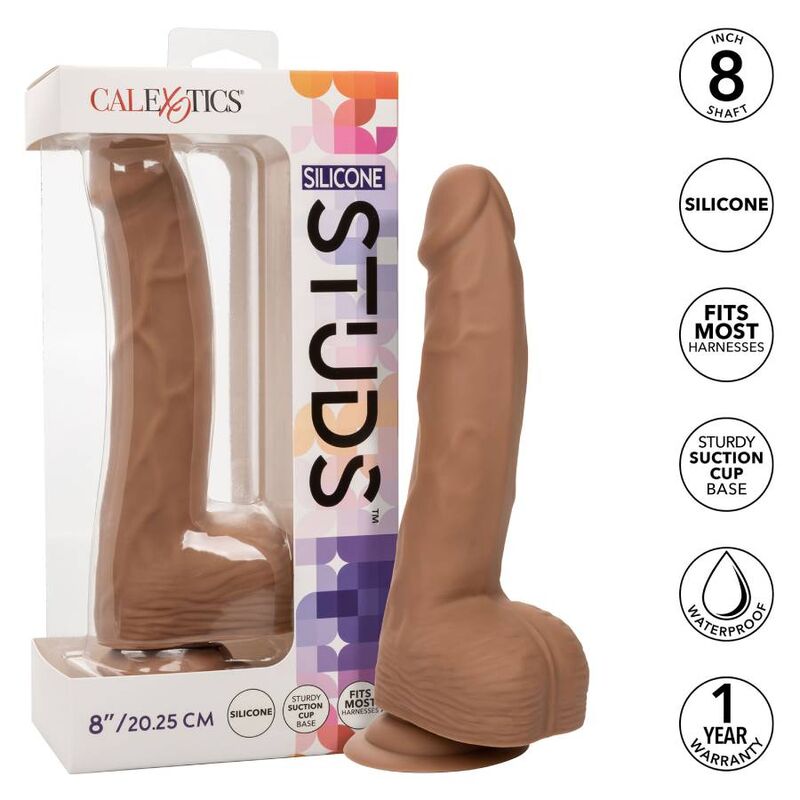 <strong>Gode Silicone Studs 8" CalExotics</strong> : l'art du plaisir grandeur nature