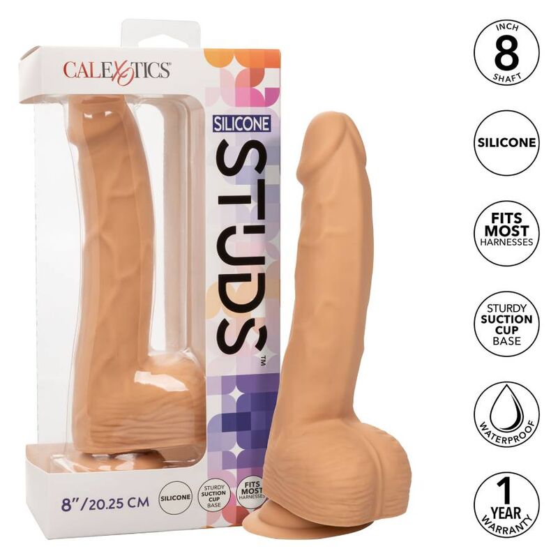 Dildo Silicone Studs 8 CalExotics – Plaisir Ferme et Réaliste