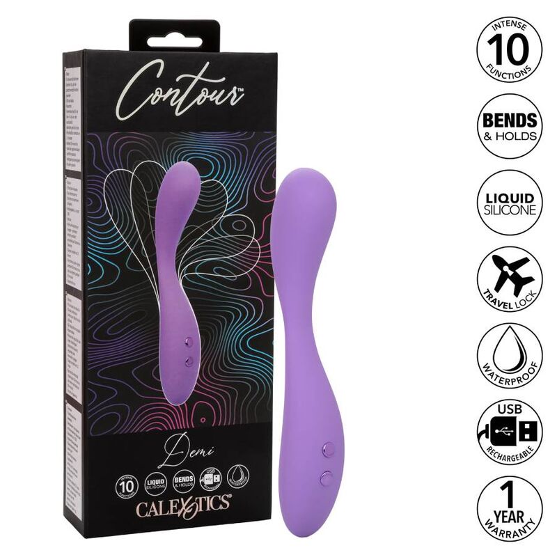 Masseur Contour Demi – Plaisir flexible en silicone liquide