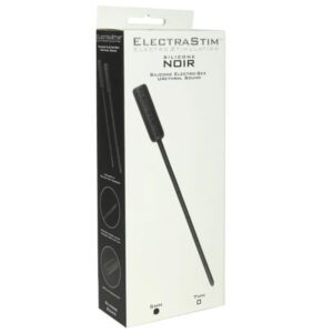 Sonde Electro Flexible en Silicone Noir - Plaisir Electrostimulant