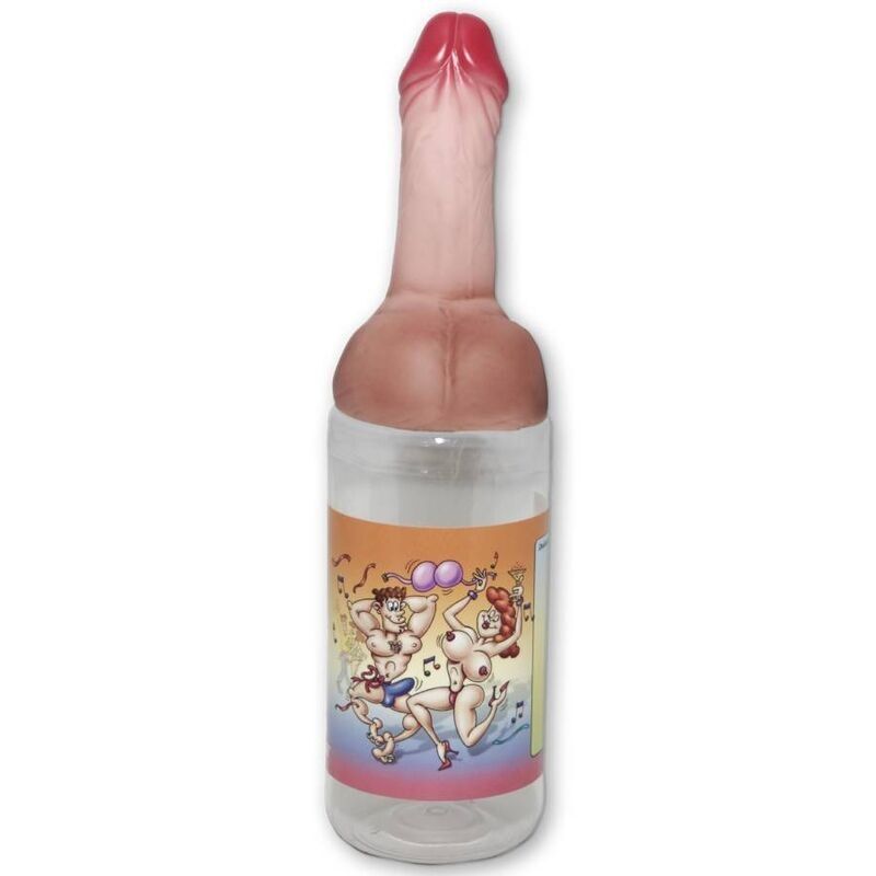 Bouteille en forme de pénis pour soirée coquine et festive