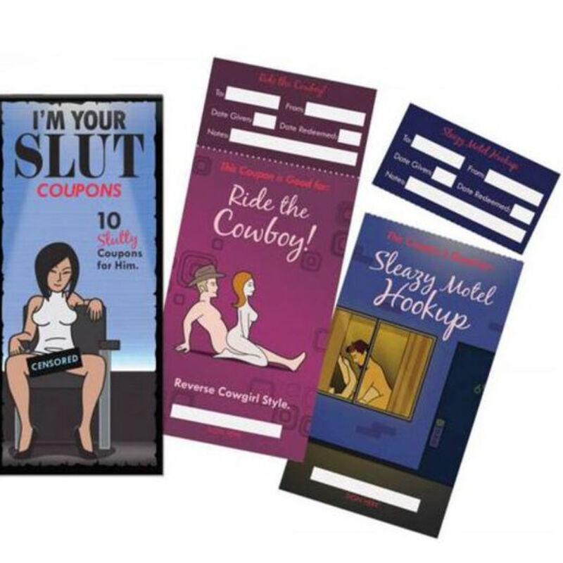 Carnet de 10 Coupons Sextoys Coquins pour Jeux Érotiques en Couple