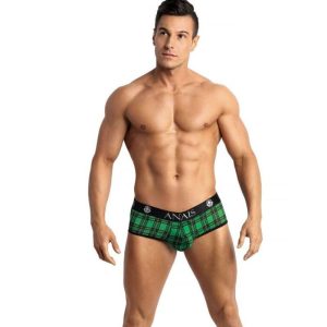 Slip sexy homme vert à carreaux – Anais Apparel